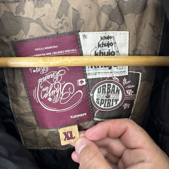 Khujo Noah II XL Black Coated Cotton Jacket Urban Military Utility Parka - Picture 10 of 14